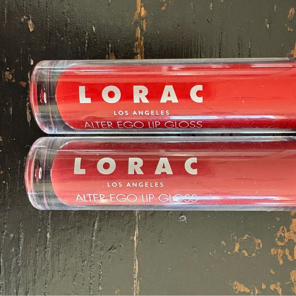 Lorac Alter Ego Lip Gloss Full-Size 0.13 oz Lot of 2 Athena Prom Queen Brand New